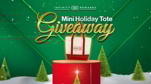 Image of a Mini Holiday Tote bag.