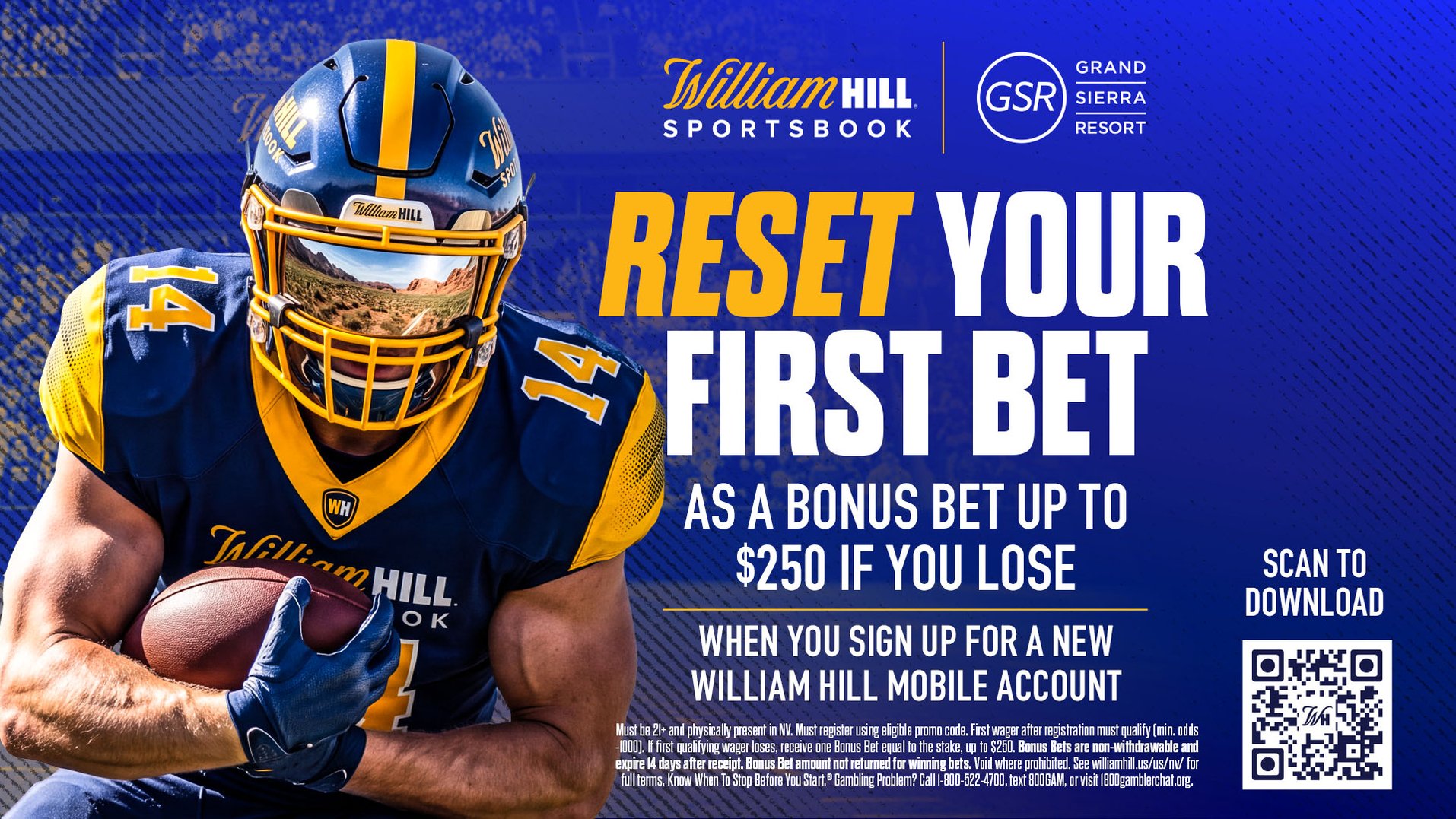 William Hill Sportsbook - Reset Your First Bet Offer