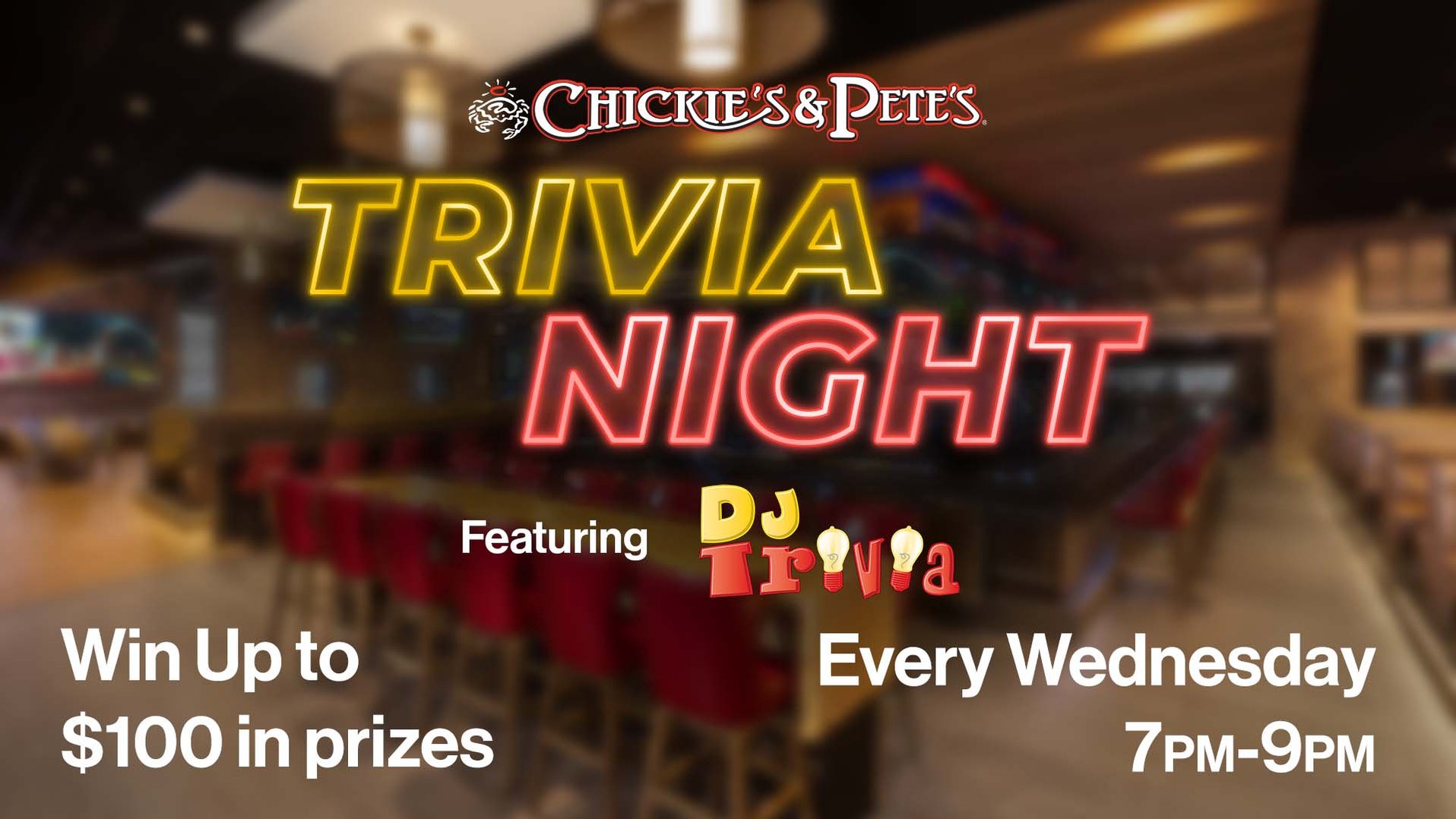 Trivia Night featuring DJ Trivia every Wednesday