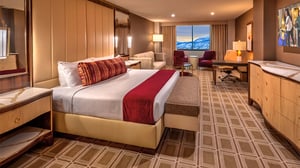 Photo of Vista Deluxe King Room at Grand Sierra Resort in Reno, NV.