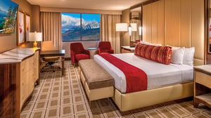 Photo of Vista Deluxe King Room at Grand Sierra Resort in Reno, Nevada.