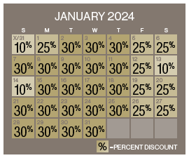 WSEP23 Discount Calendar January 2024