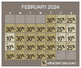 WSEP23 Discount Calendar February 2024