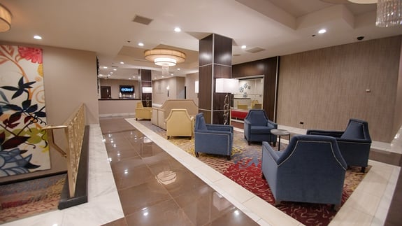 The beautiful Executive Level Meeting Rooms lobby area. 