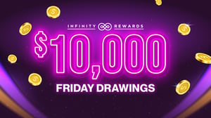Promotion for $10,000 Friday Drawings.