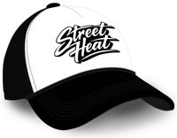 Image of a mock-up for a Street Heat baseball cap.